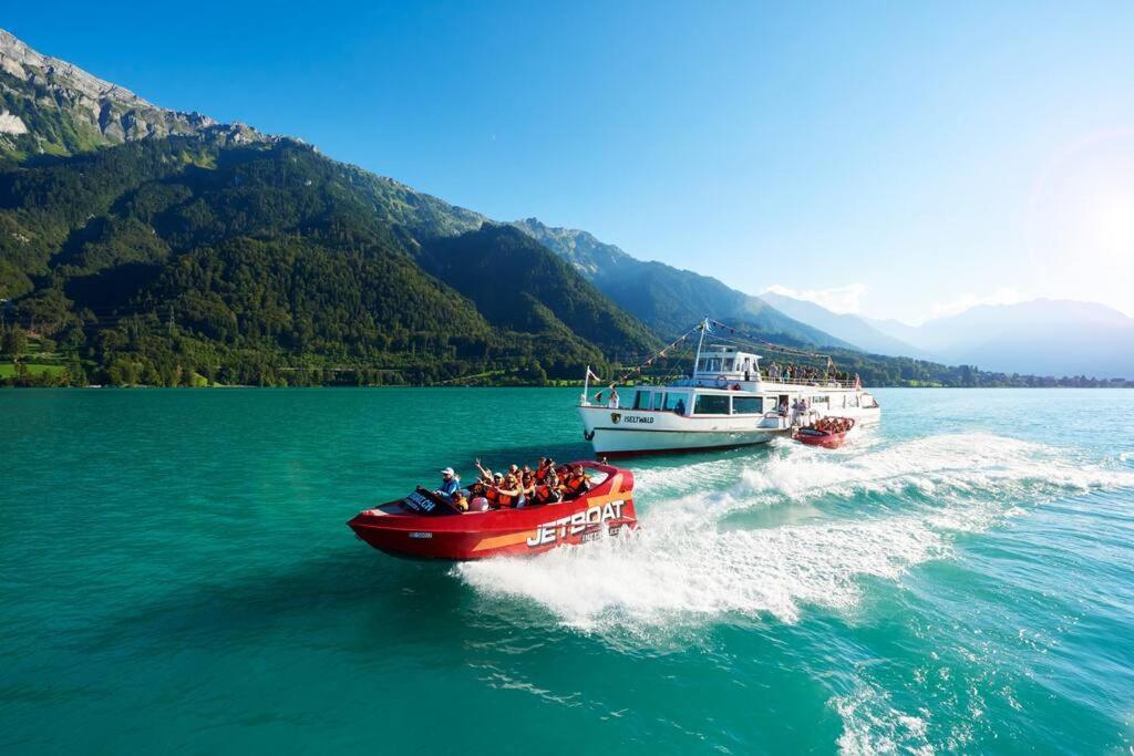 Chalet Mignon - Your Vacation Oasis At Lake Brienz Bonigen Bagian luar foto