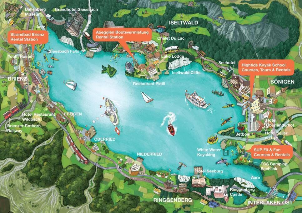 Chalet Mignon - Your Vacation Oasis At Lake Brienz Bonigen Bagian luar foto